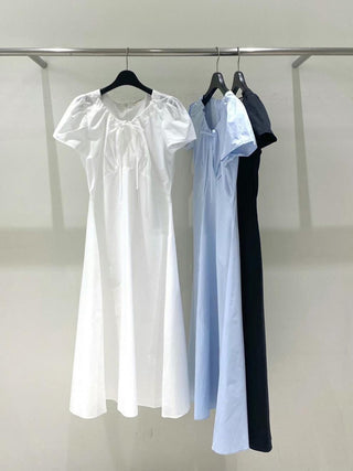 Round neck drawers lace dress