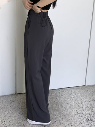 High waist wide-leg suit pants