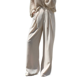 High waist wide-leg suit pants