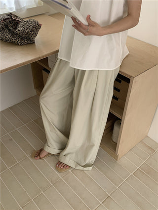 Hollow design solid color shirt
