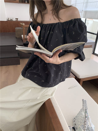 Loose floral pattern top