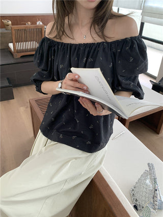 Loose floral pattern top