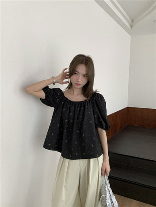 Loose floral pattern top