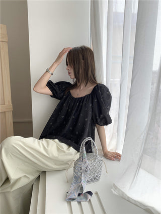 Loose floral pattern top