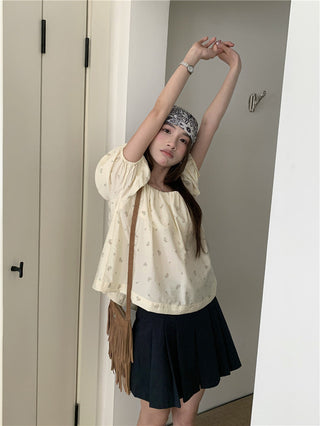 Loose floral pattern top