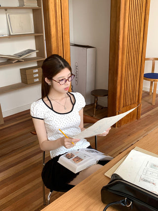 Candy flower ribbon string top