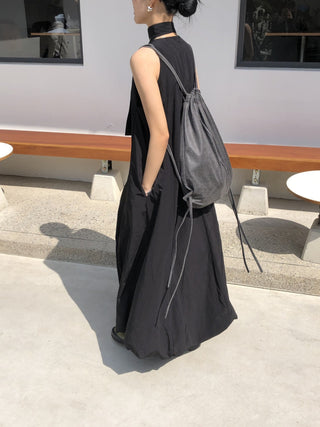 French Round Collar Loose dress