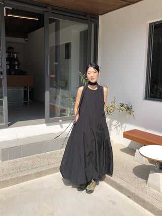 French Round Collar Loose dress
