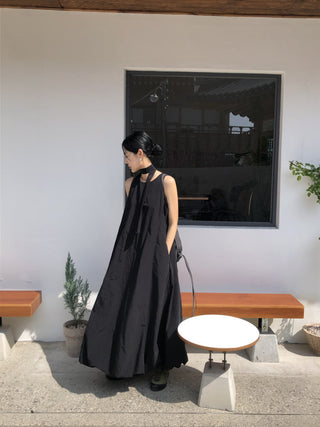 French Round Collar Loose dress