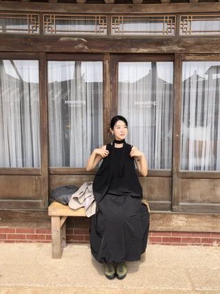 French Round Collar Loose dress