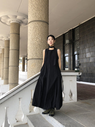 French Round Collar Loose dress