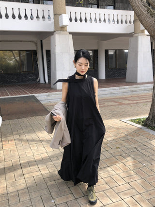 French Round Collar Loose dress