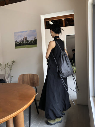French Round Collar Loose dress
