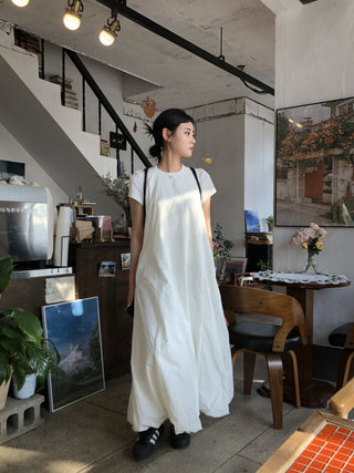 French Round Collar Loose dress
