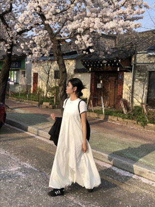 French Round Collar Loose dress