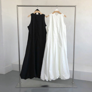 French Round Collar Loose dress