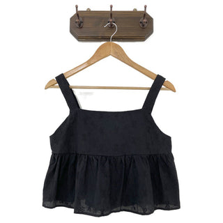 Embroidered spaghetti strap top