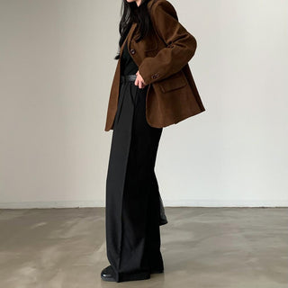 Retro Velvet long sleeve suit jacket