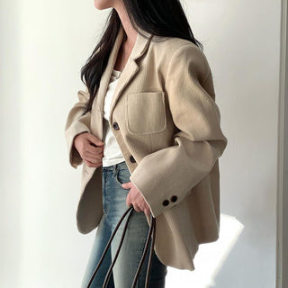 Retro Velvet long sleeve suit jacket