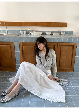 Drawstring cardigan