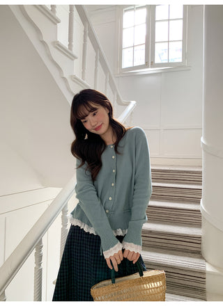 Drawstring cardigan