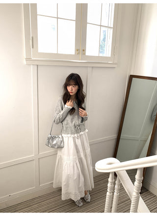 Drawstring cardigan