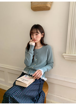 Drawstring cardigan