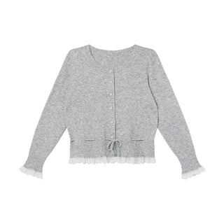 Drawstring cardigan