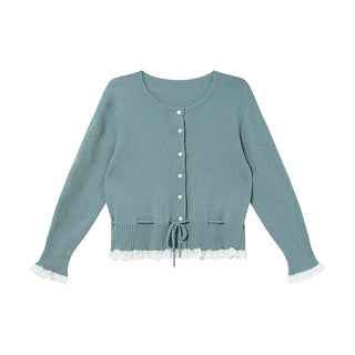 Drawstring cardigan