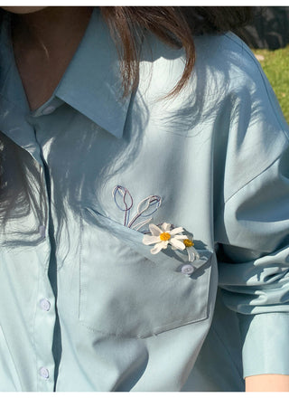 Embroidered pocket shirt