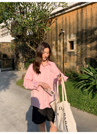 Embroidered pocket shirt
