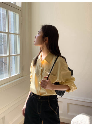 Embroidered pocket shirt
