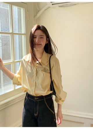 Embroidered pocket shirt