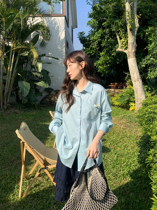 Embroidered pocket shirt
