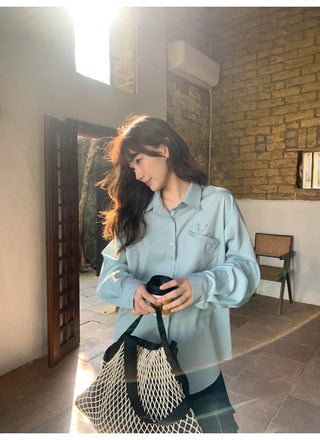 Embroidered pocket shirt