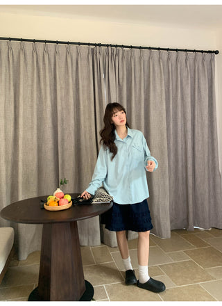 Embroidered pocket shirt