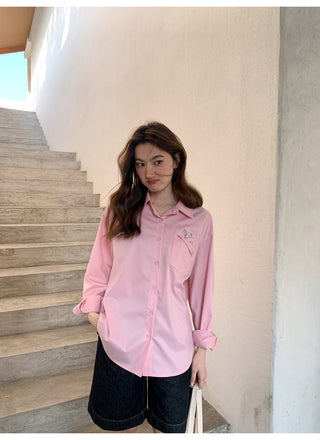 Embroidered pocket shirt