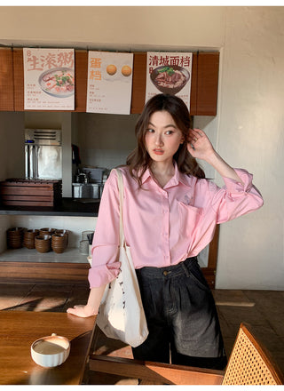 Embroidered pocket shirt