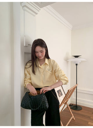 Embroidered pocket shirt