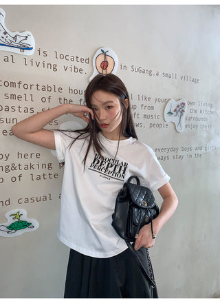 Letter print tee