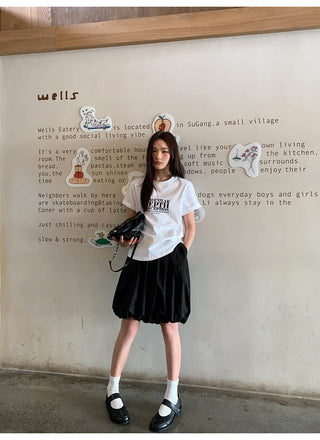 Letter print tee