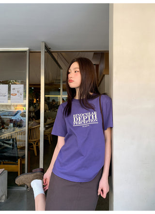 Letter print tee