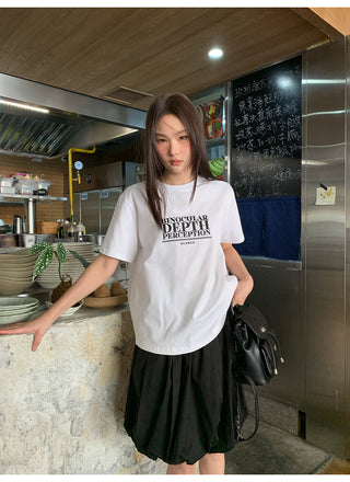 Letter print tee