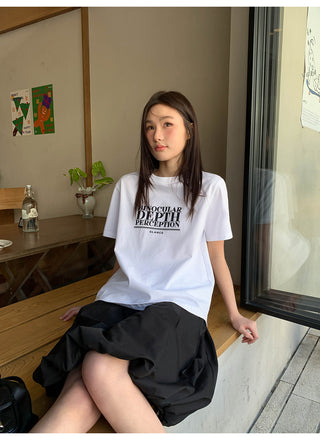 Letter print tee