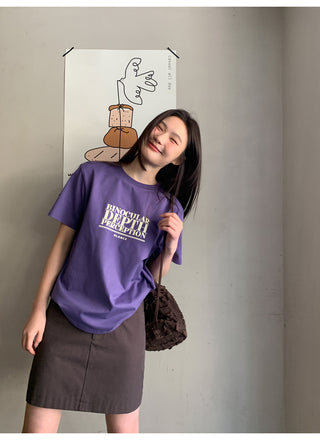 Letter print tee