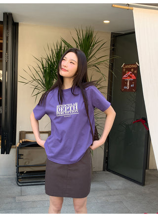 Letter print tee