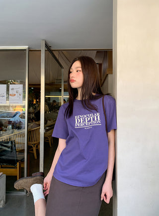 Letter print tee