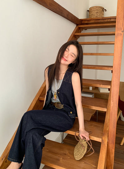 Vest jeans set