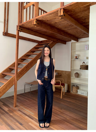 Vest jeans set
