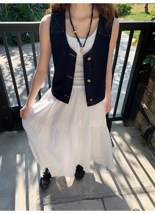 Vest jeans set